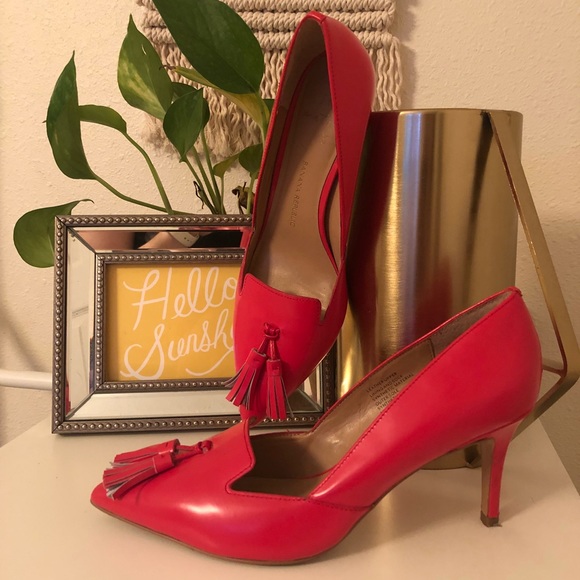 Banana Republic Shoes - Banana Republic Red Tassel Pumps